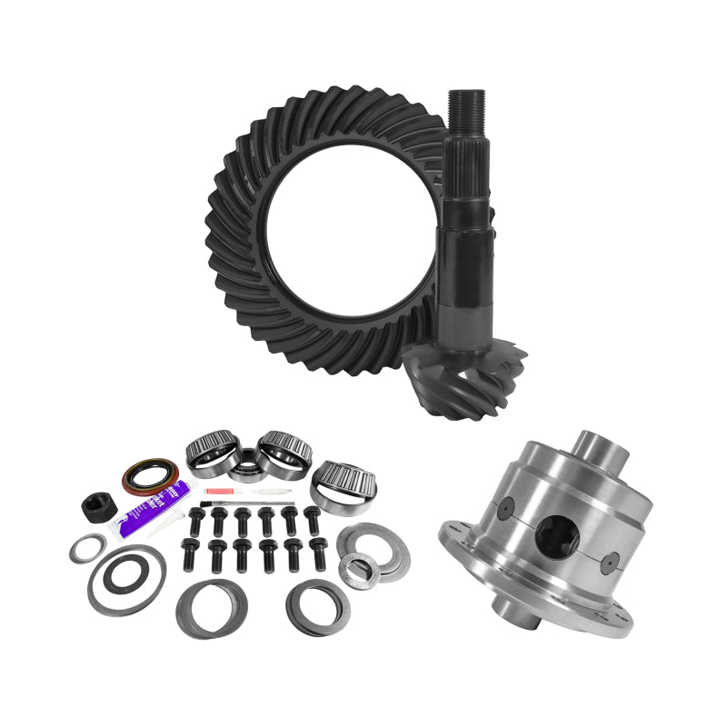 Yukon 11.25in Dana 80 Thin 3.73 Rear Ring & Pinion Install Kit 35 Spline Positraction 4.125in Yukon Gear & Axle