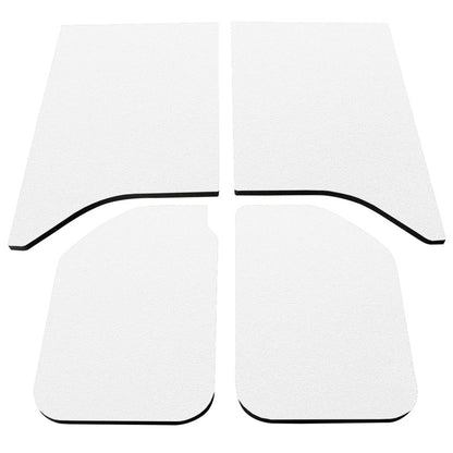 DEI 11-18 Jeep Wrangler JK 2-Door Boom Mat Headliner - 4 Piece - White DEI
