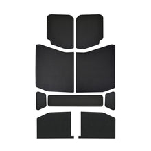 Load image into Gallery viewer, DEI 18-23 Jeep Wrangler JL 4-Door Boom Mat Headliner - 9 Piece - Black Leather Look