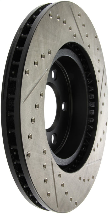 StopTech 05-13 Chrysler300/300C / 09-12 Dodge Challenger Front Right Drilled & Slotted Rotor Stoptech
