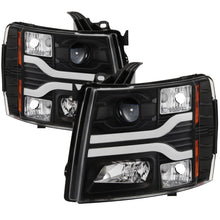 Load image into Gallery viewer, Spyder Chevy Silverado 1500 07-13 Version 3 Projector Headlights - Black PRO-YD-CS07V3-LBDRL-BK - eliteracefab.com