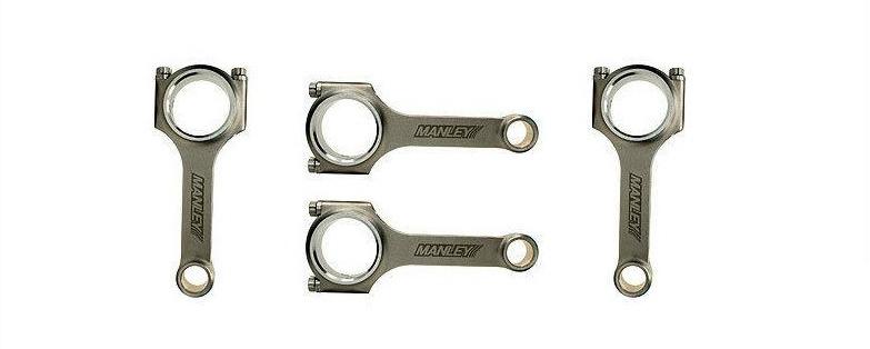 MANLEY 14030-4 Connecting Rod Set (Mazda Speed 3 MZR 2.3L DIDSI Turbo H Beam 22mm P") - eliteracefab.com