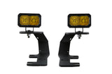 Diode Dynamics 14-19 Silverado/Sierra SSC2 LED Ditch Light Kit - Yellow Pro Combo