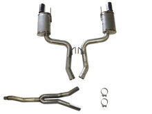 Load image into Gallery viewer, JBA 15-20 Ford Mustang EcoBoost 2.3L 409SS Dual Rear Exit Cat-Back Exhaust JBA