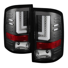 Load image into Gallery viewer, Spyder GMC Sierra 14-16 LED Tail Lights Black ALT-YD-GS14-LBLED-BK - eliteracefab.com