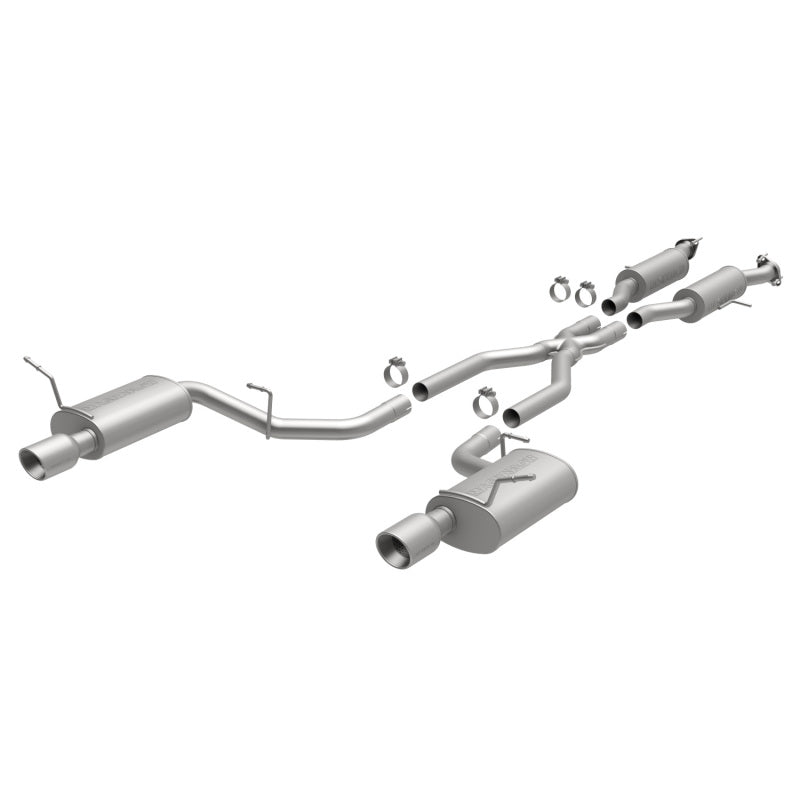 MagnaFlow 11-12 Dodge Durango V8 5.7L Dual Split Rear Exit Stainless Cat Back Performance Exhaust - eliteracefab.com