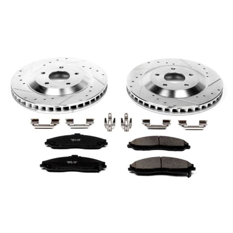 Power Stop 2004 Cadillac XLR Front Z23 Evolution Sport Brake Kit - eliteracefab.com