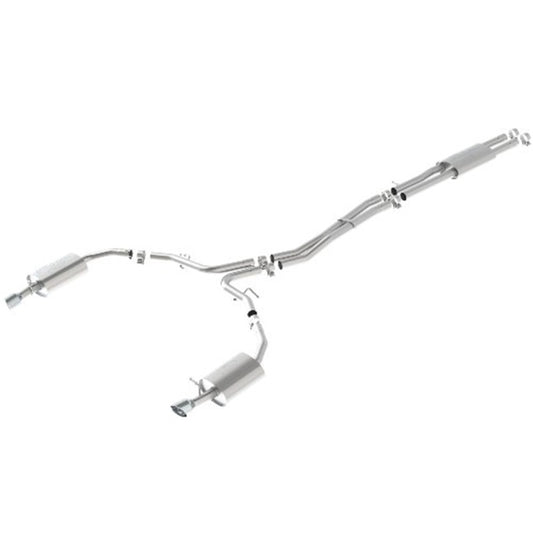 Ford Racing 10-17 Taurus Sho Cat-Back Touring Exhaust System - Chrome Tips Ford Racing