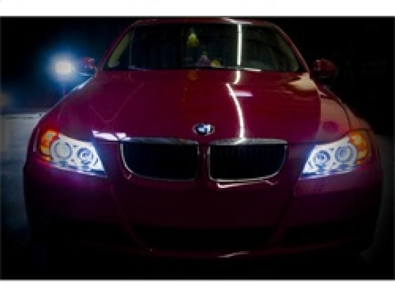 Spyder BMW E90 3-Series 06-08 4DR Projector CCFL Halo - Eyebrow Bulb Blk- PRO-YD-BMWE9005-CCFL-BK - eliteracefab.com