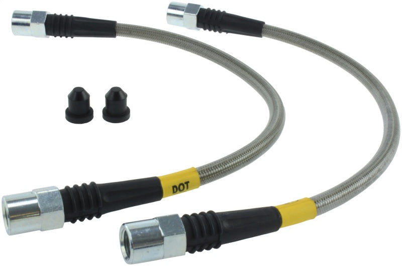 STOPTECH AUDI FRONT STAINLESS STEEL BRAKE LINE KIT, 950.33007 - eliteracefab.com