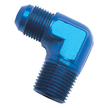 Load image into Gallery viewer, Russell Performance -12 AN to 3/4in NPT 90 Degree Flare to Pipe Adapter (Blue)