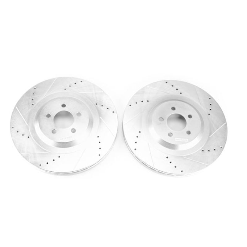 Power Stop 15-20 Dodge Charger Front Drilled & Slotted Rotor - Pair PowerStop