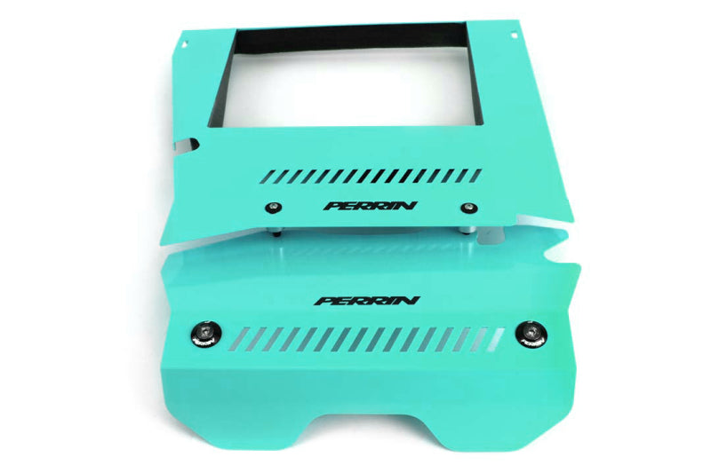 Perrin 15-19 Subaru WRX Engine Cover Kit - Hyper Teal - eliteracefab.com