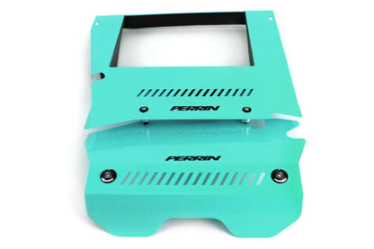 Perrin 15-19 Subaru WRX Engine Cover Kit - Hyper Teal - eliteracefab.com