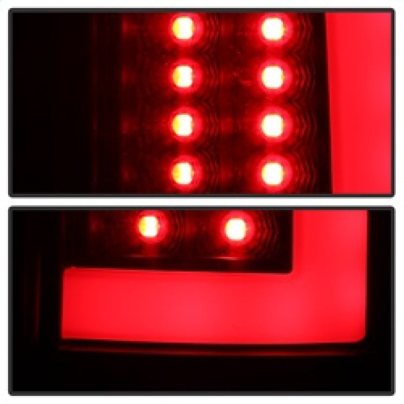 Spyder 07-09 Dodge Ram 2500/3500 V3 Light Bar LED Tail Lights - Black (ALT-YD-DRAM06V3-LBLED-BK) - eliteracefab.com