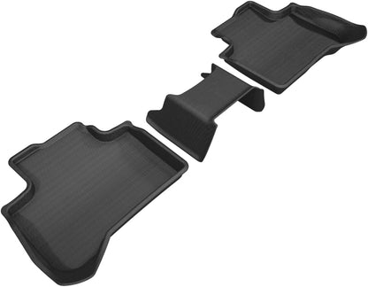 3D MAXpider 2018-2020 BMW X3 (G01)/X4 (G02) Kagu 2nd Row Floormats - Black - eliteracefab.com