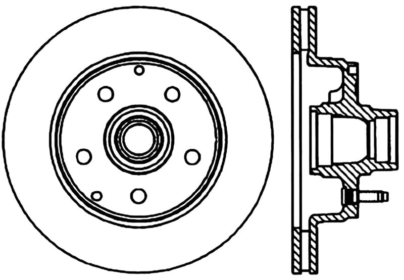 StopTech 98-02 GMC Safari RWD Slotted & Drilled CRYO Left Front Brake Rotor Stoptech