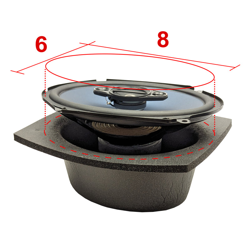 DEI Speaker Baffles 6in x 8in Oval Pair DEI