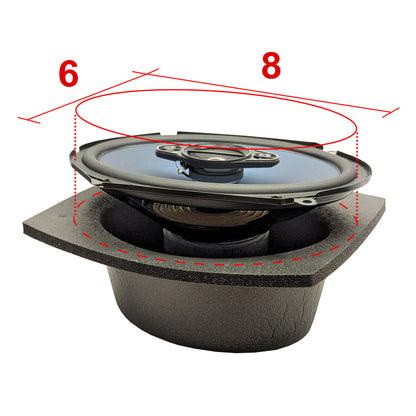 DEI Speaker Baffles 6in x 8in Oval Pair DEI