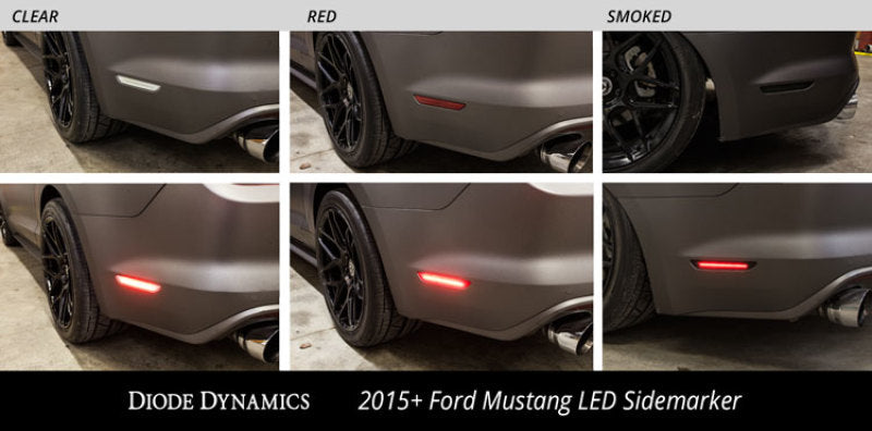 Diode Dynamics 15-21 EU/AU Ford Mustang LED Sidemarkers - Red (Pair) Diode Dynamics