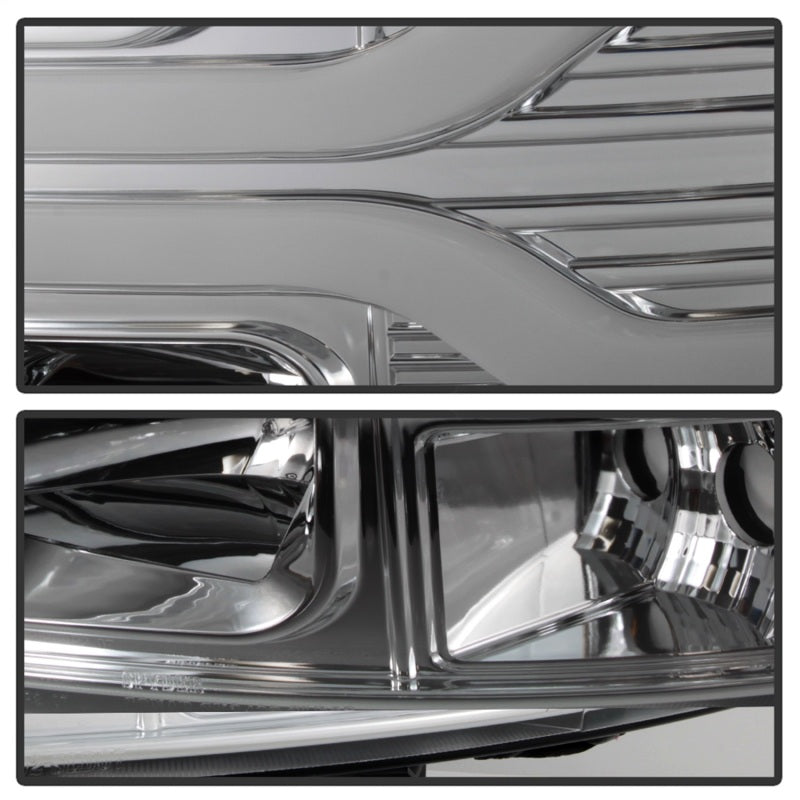 Spyder Chevy Silverado 1500 07-13 Version 3 Projector Headlights - Chrome PRO-YD-CS07V3-LBDRL-C - eliteracefab.com