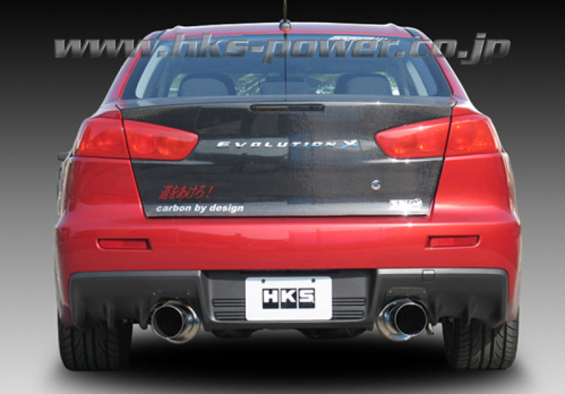 HKS Hi-Power Exhaust System Mitsubishi EVO X GSR & MR 08-12 - eliteracefab.com