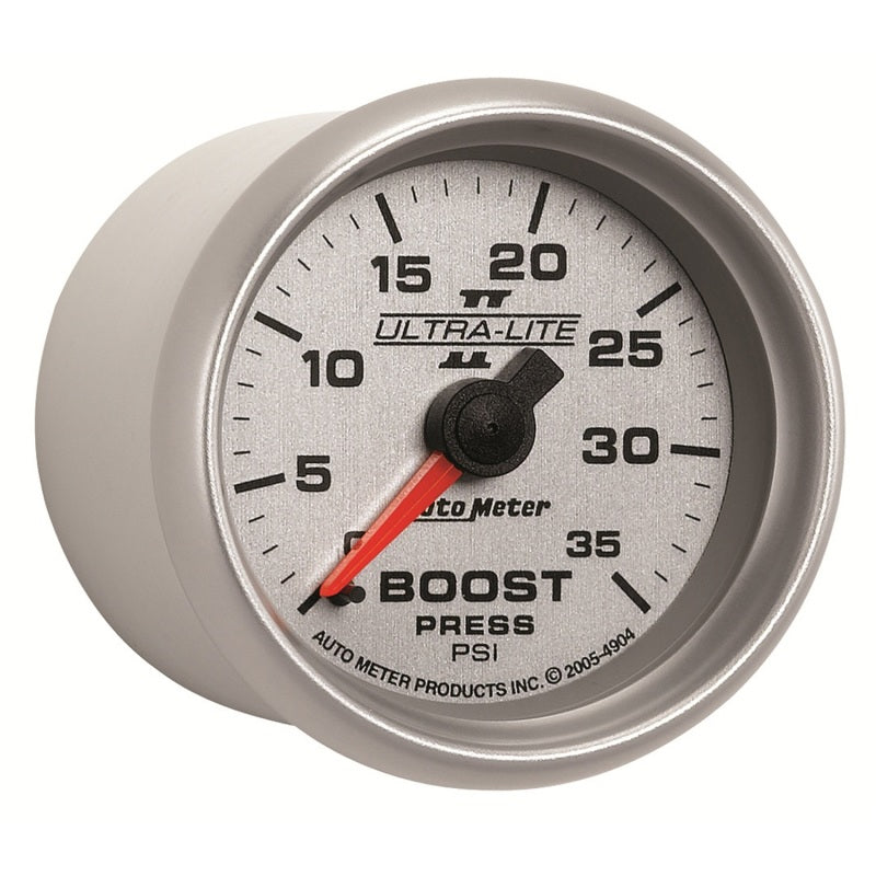 Autometer UL II Boost Gauge 2-1/16in Mechanical Pressure Ultra-Lite Gauge 35PSI