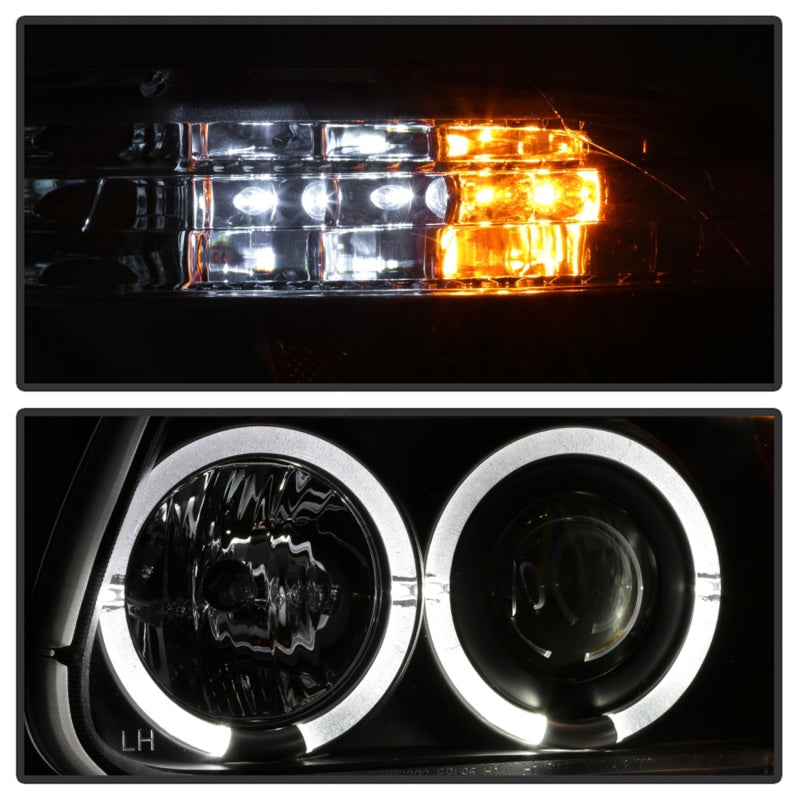 Spyder Ford Explorer 95-01 1PC Projector Headlights LED Halo Blk PRO-YD-FEXP95-HL-1PC-BK - eliteracefab.com