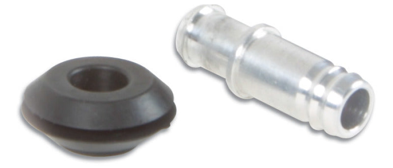 Vibrant 10mm (2/5in) O.D. Aluminum Vacuum Hose Fitting (includes Rubber Grommet) - eliteracefab.com