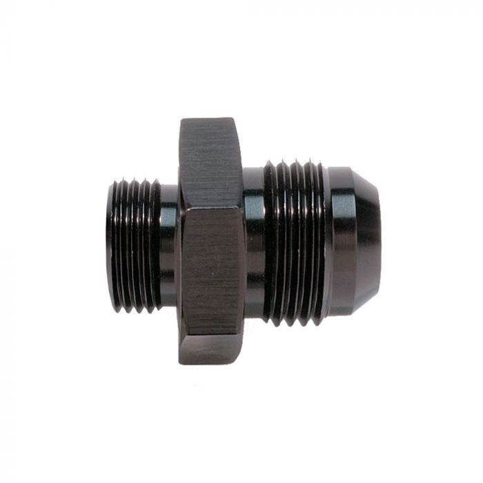 Aeromotive O-Ring Adapter Fitting ORB-08 To AN-10 Male Aluminum Anodized Black - eliteracefab.com