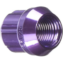 Load image into Gallery viewer, WHEEL MATE MUTEKI OPEN END LUG NUTS – PURPLE 12×1.25