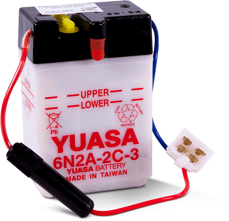 Yuasa 6N2A-2C-3Conventional 6 Volt Battery Yuasa Battery