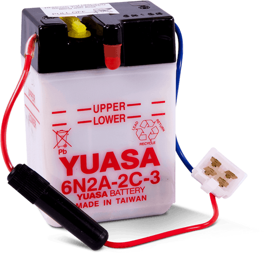 Yuasa 6N2A-2C-3Conventional 6 Volt Battery Yuasa Battery