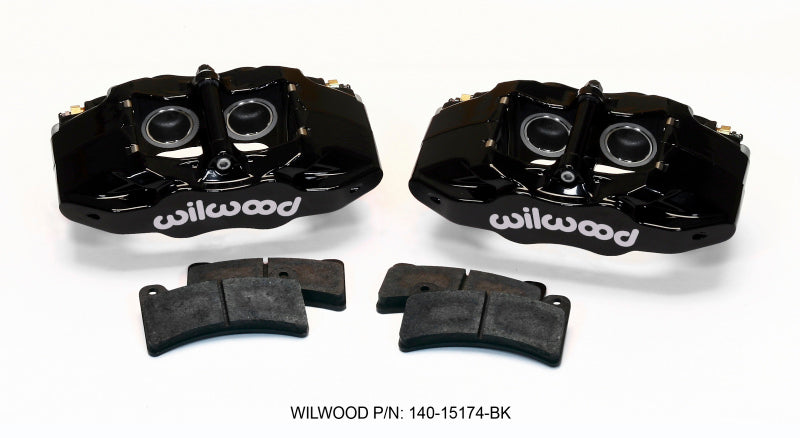 Wilwood DPC56 Rear Caliper Kit Black Corvette All C5 / Base C6 1997-2013 - eliteracefab.com