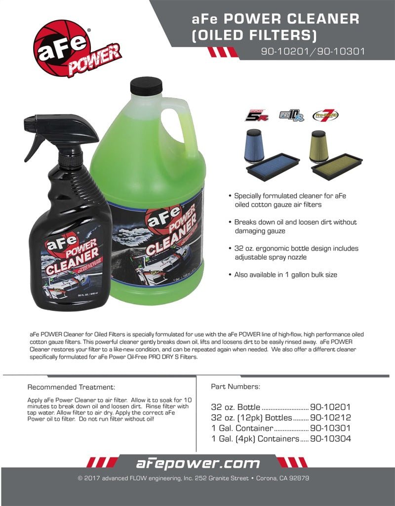 AFE MagnumFLOW Pro 5R Air Filter Power Cleaner 32 oz Spray Bottle - eliteracefab.com