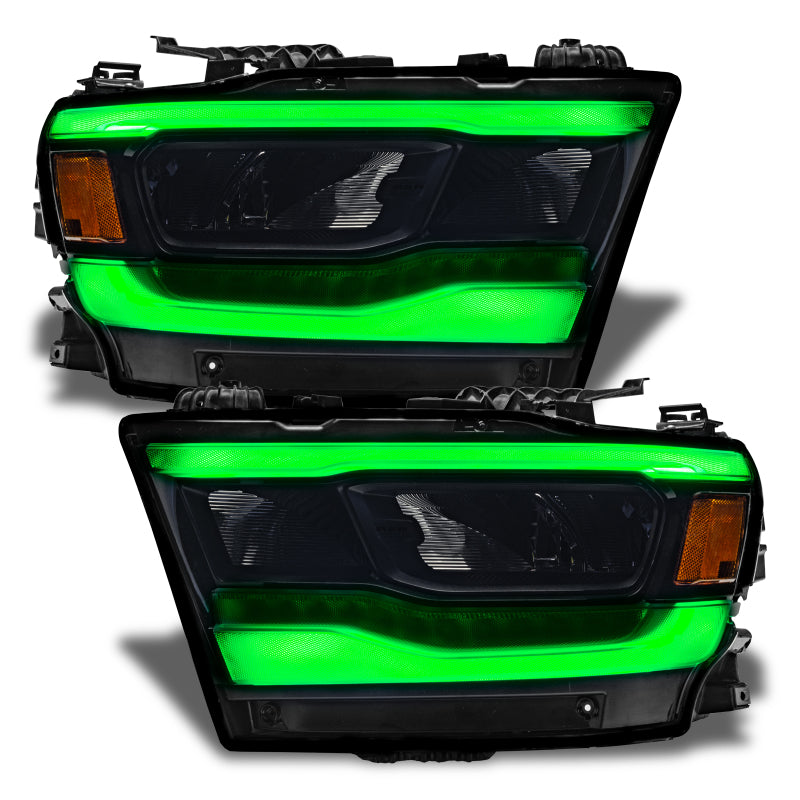 Oracle 19-21 Dodge RAM 1500 RGB+W Headlight DRL Upgrade Kit- Reflector LED Headlights - ColorSHIFT+W - eliteracefab.com
