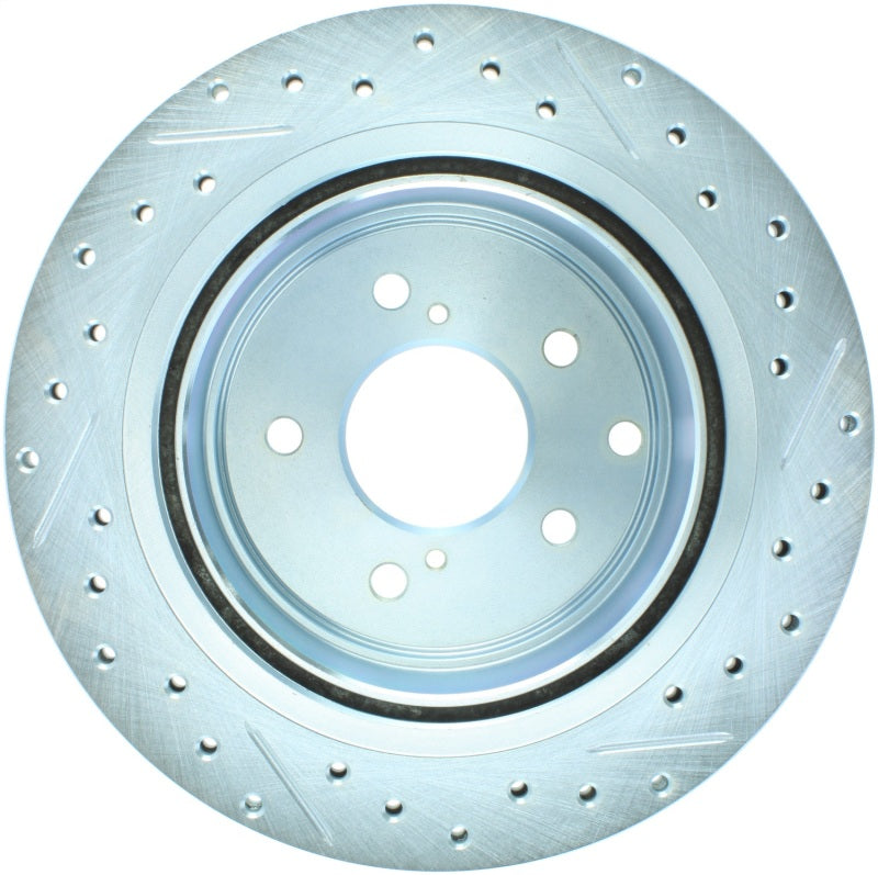 StopTech 89-96 Nissan 300ZX Select Sport Slotted & Drilled Right Rear Brake Rotor - eliteracefab.com