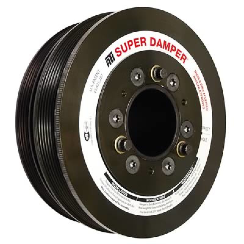 ATI Damper - 7.425in - Steel LW - 6/4 Grv - LS3 Camaro - 10-15 - Gen 3 Vortec Truck - LS - 3 Ring - eliteracefab.com