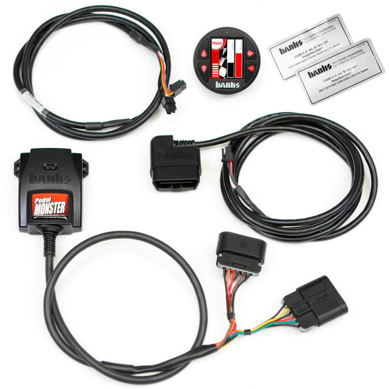 Banks Power Pedal Monster Kit w/iDash SuperGauge - 07-19 Ram 2500/3500 / 11-20 Ford F-Series 6.7L - eliteracefab.com