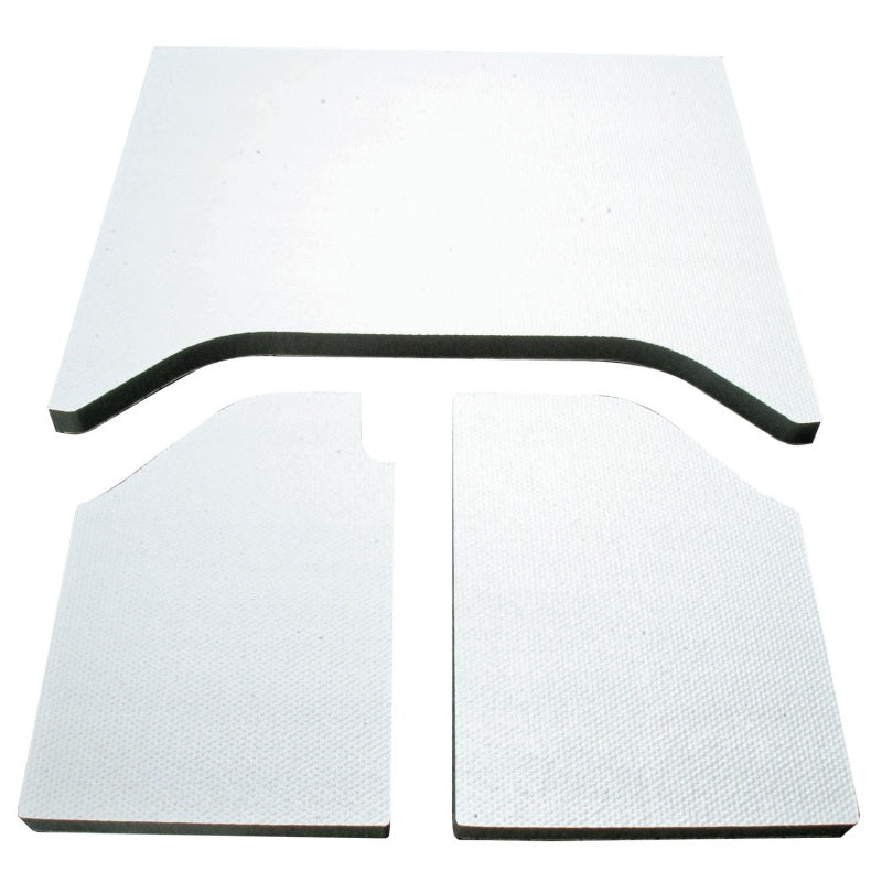 DEI 07-10 Jeep Wrangler JK 2-Door Boom Mat Headliner - 3 Piece - White DEI