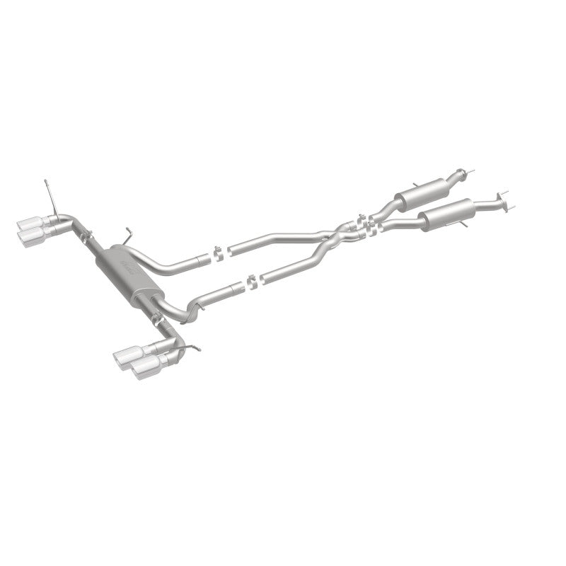 MagnaFlow Cat Back, SS, 2.5in, Quad Split Polish 4in tip 14-15 Jeep Grand Cherokee 3.6L/5.7L V6/V8 Magnaflow