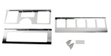 Kentrol 87-95 Jeep Wrangler YJ Dash Overlay Set (3 pieces) - Polished Silver