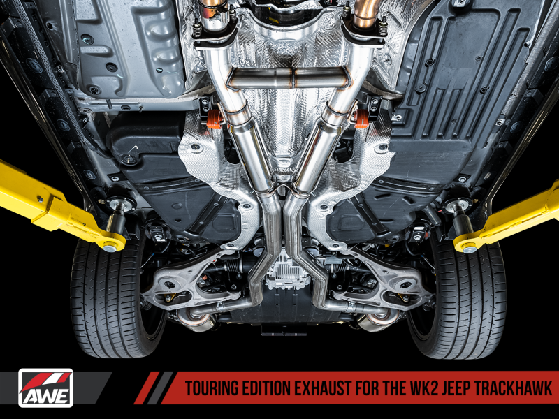 AWE Tuning 2020 Jeep Grand Cherokee SRT/Trackhawk Touring Edition Exhaust - Use w/Stock Tips - eliteracefab.com