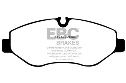 EBC 07+ Dodge Sprinter 2500 Greenstuff Front Brake Pads - eliteracefab.com