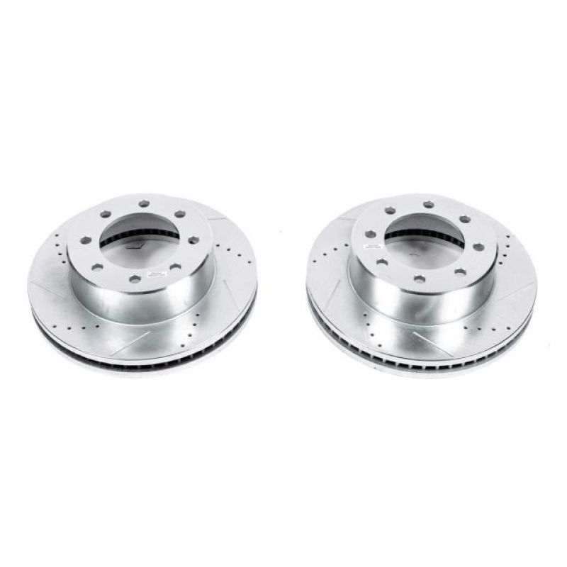 Power Stop 09-10 Dodge Ram 2500 Front Evolution Drilled & Slotted Rotors - Pair - eliteracefab.com