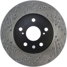 Load image into Gallery viewer, STOPTECH 02 LEXUS ES 250/300/330/350 / 05-07 TOYOTA AVALON SLOTTED &amp; DRILLED RIGHT FRONT ROTOR, 127.44125R - eliteracefab.com