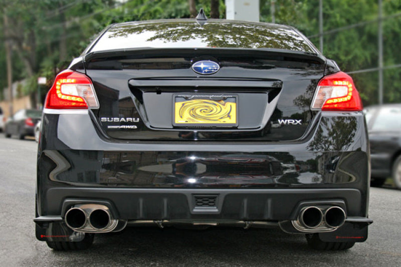 Rally Armor 15-21 Subaru WRX/STI (Sedan ONLY) White UR Mud Flap w/ Black Logo