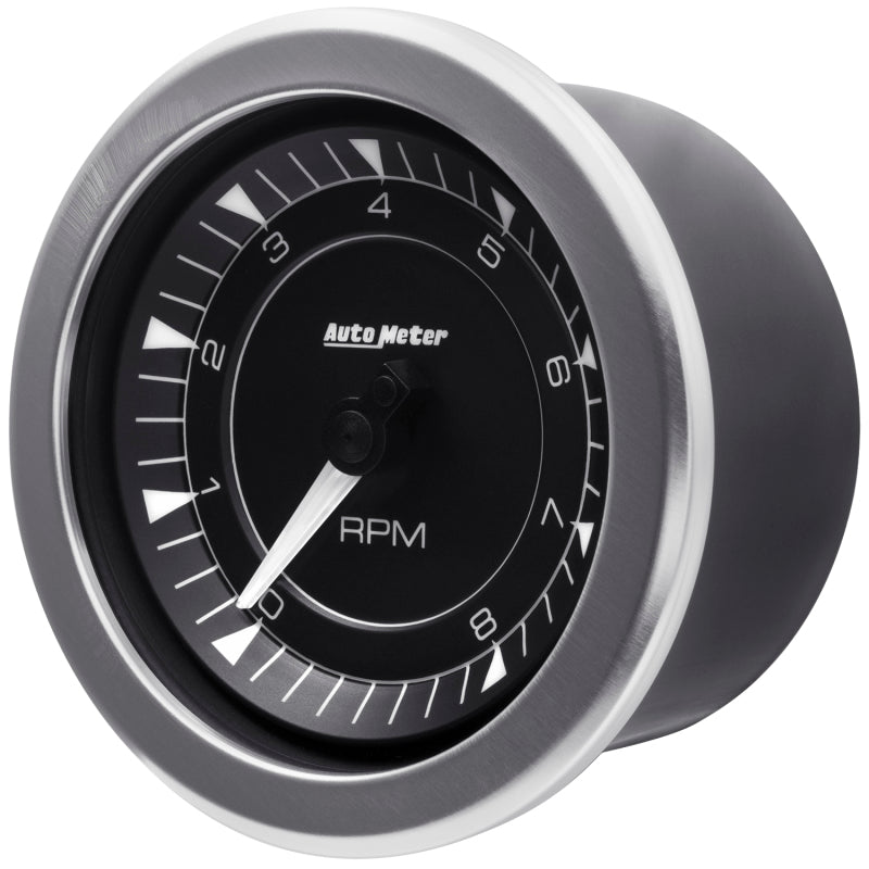 Autometer Chrono 3-3/8in 10k RPM In Dash Tachometer Gauge 8197