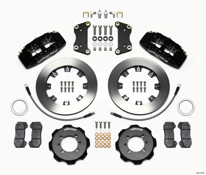 Wilwood Dynapro 6 Front Hat Kit 12.19in 2012 Fiat 500 w/ Lines Wilwood