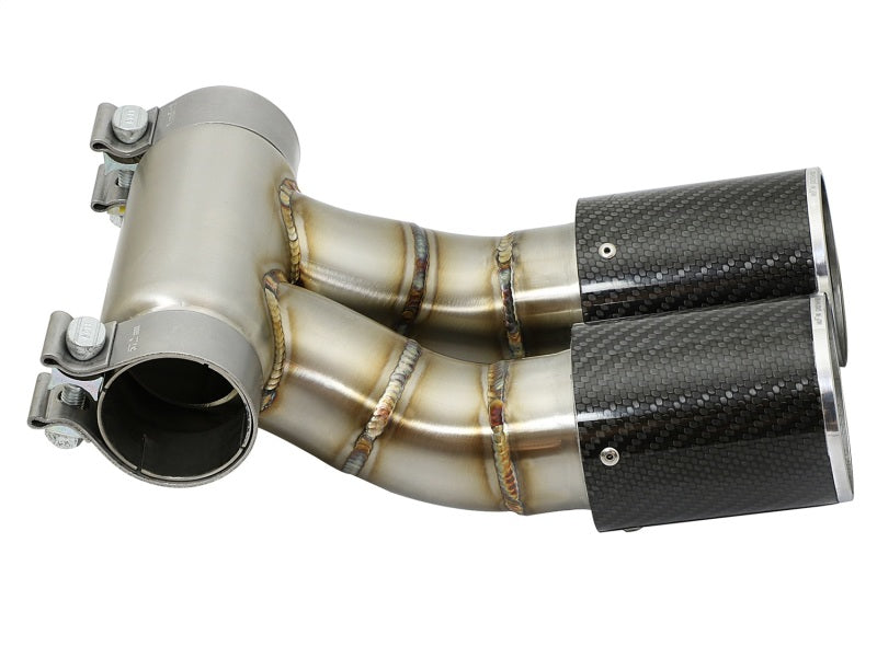 aFe Power 13-14 Porsche Cayman S / Boxster S Carbon Fiber Exhaust Tip Upgrade aFe